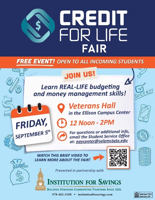 Credit for Life fair for Salem State University students